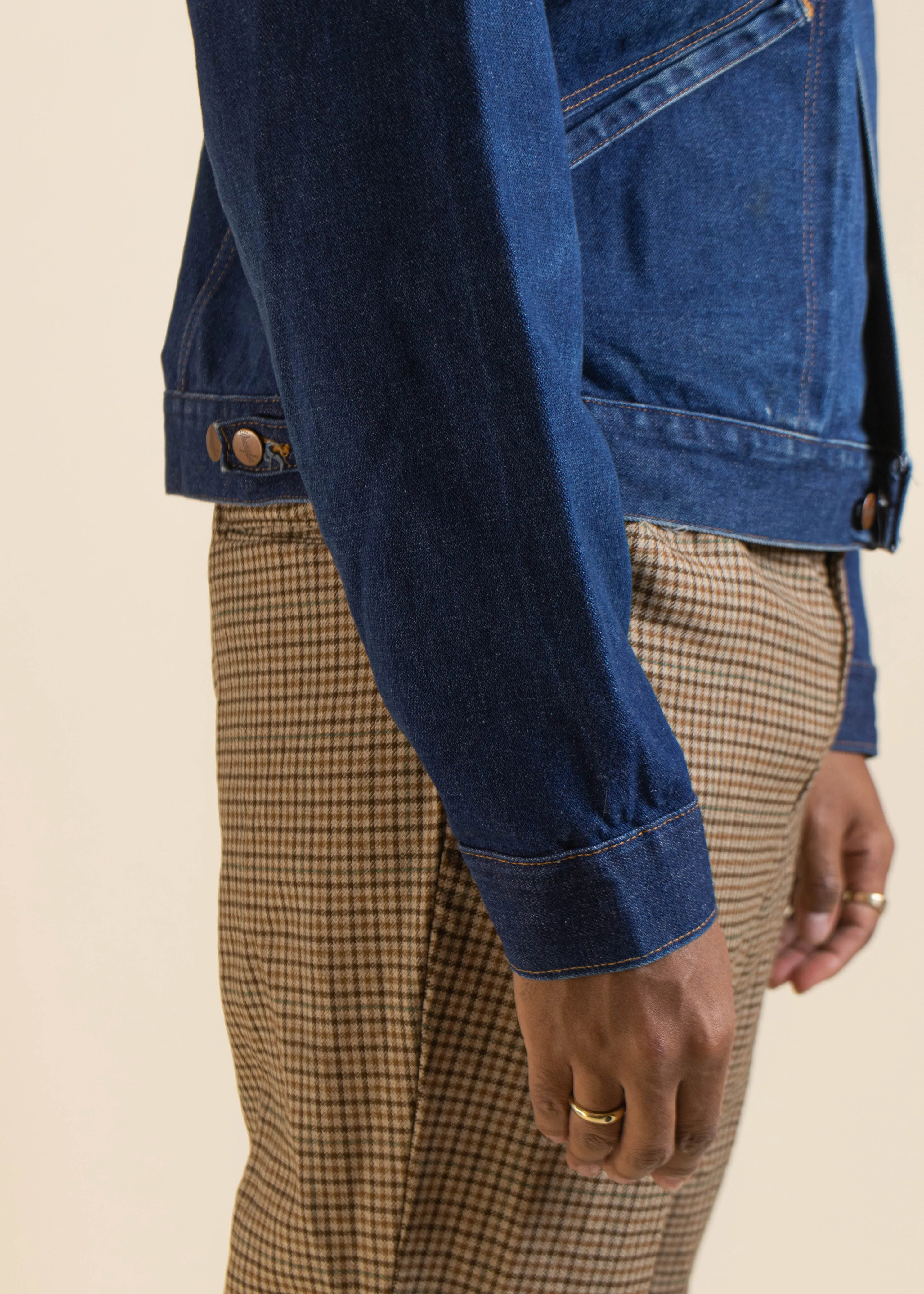 1970s Wrangler No Fault Denim Trucker Jacket Size M/L