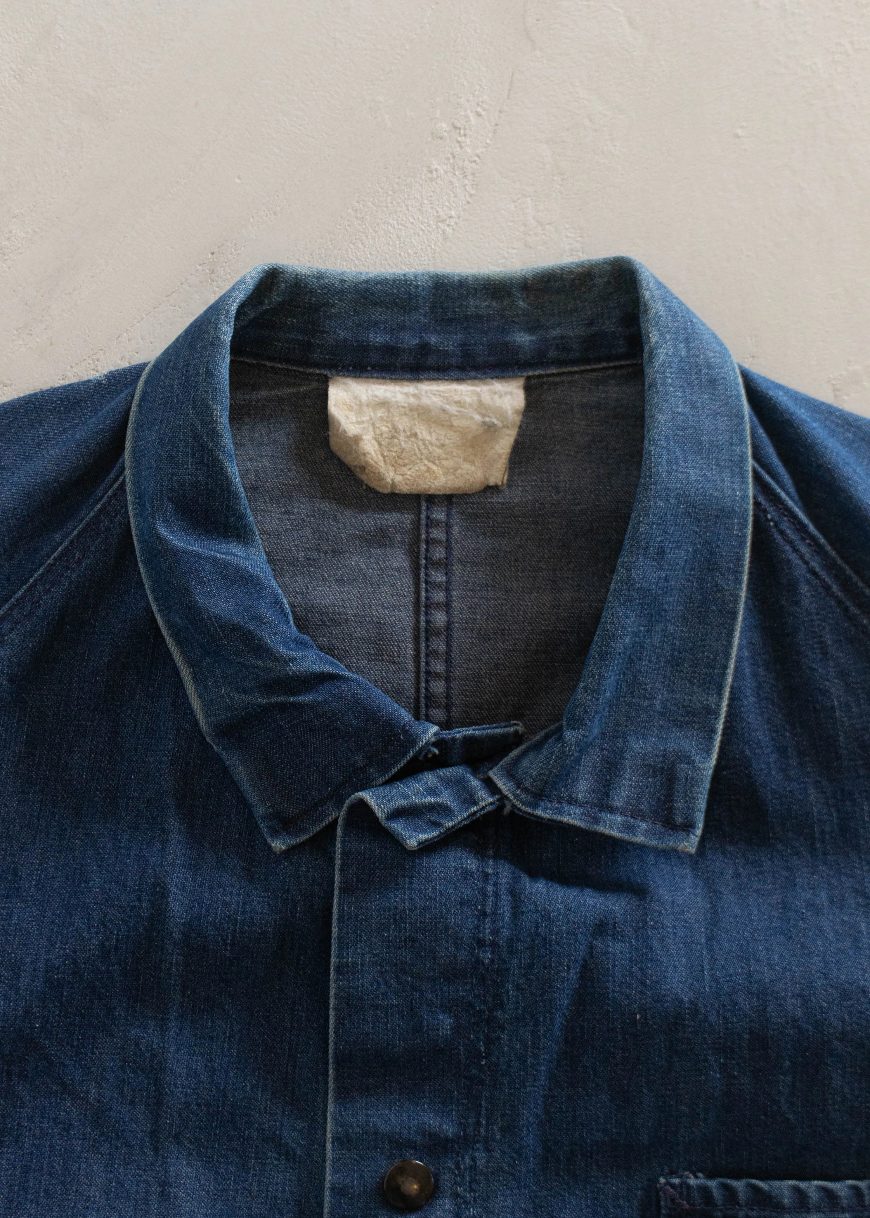 1980s Denim Chore Coat Size XL/2XL
