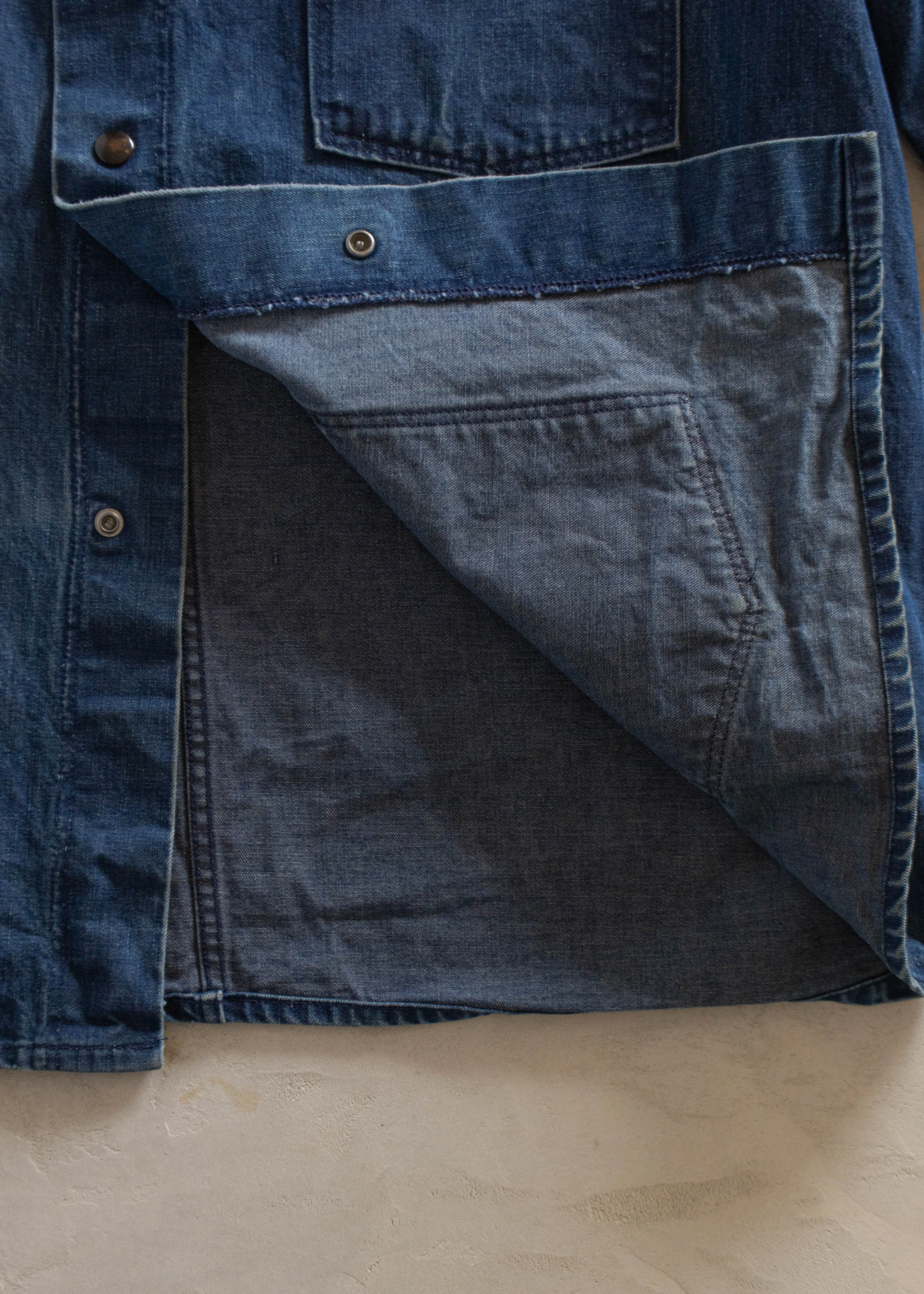 1980s Denim Chore Coat Size XL/2XL
