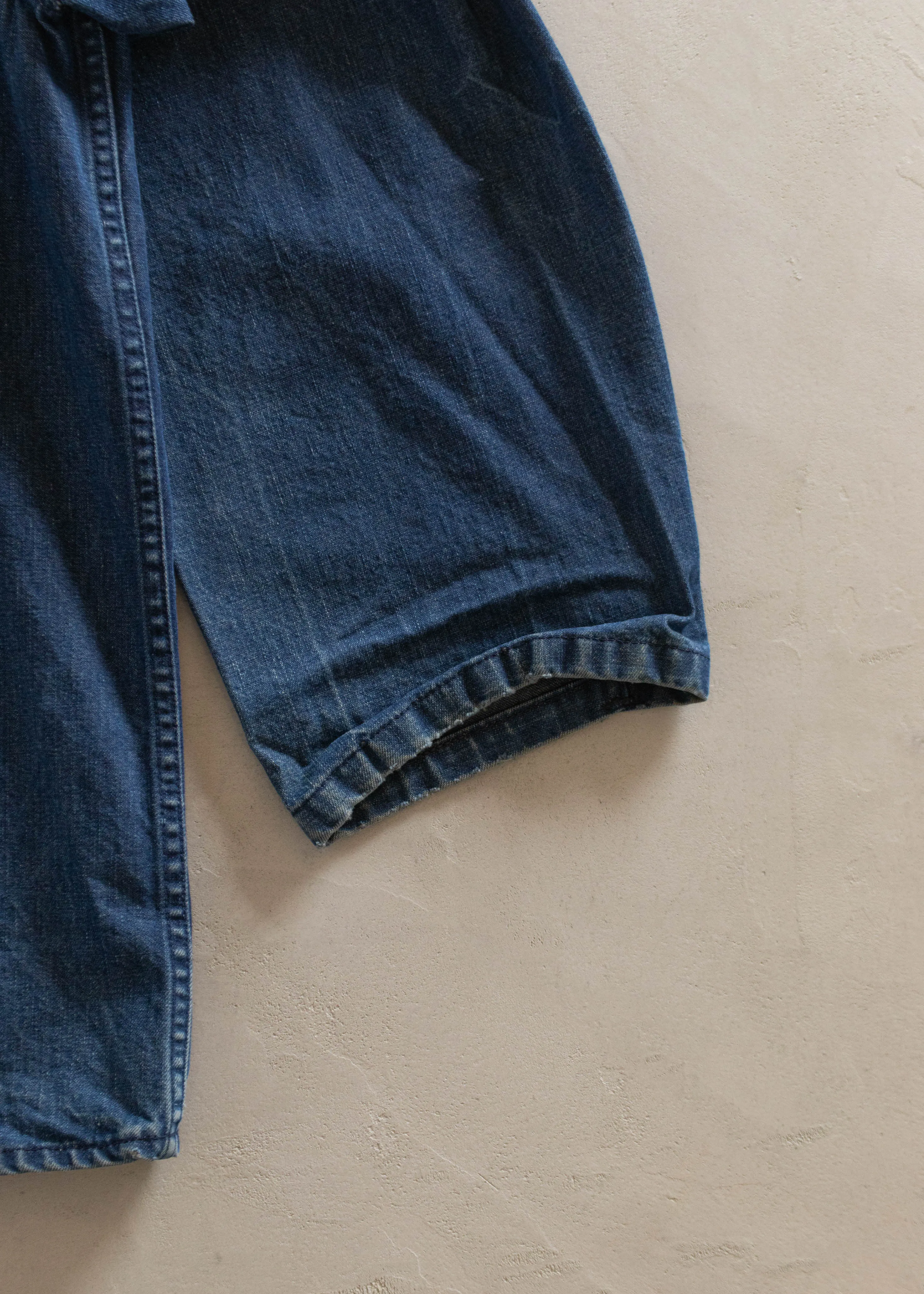 1980s Denim Chore Coat Size XL/2XL