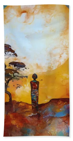 Africa Moon - Beach Towel