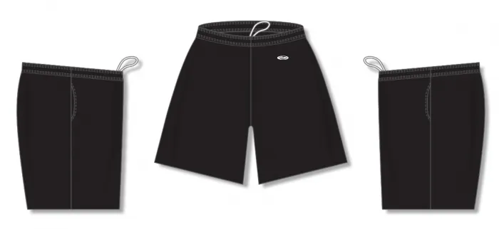 Athletic Knit (AK) LS1700M-001 Mens Black Lacrosse Shorts