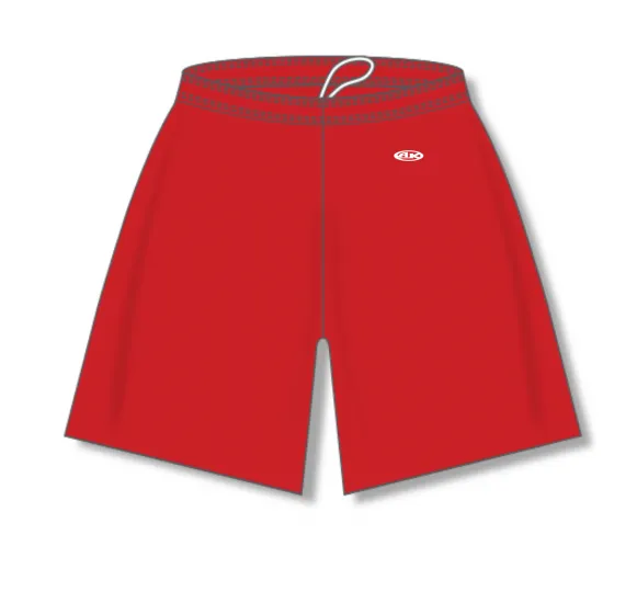 Athletic Knit (AK) LS1700M-005 Mens Red Lacrosse Shorts