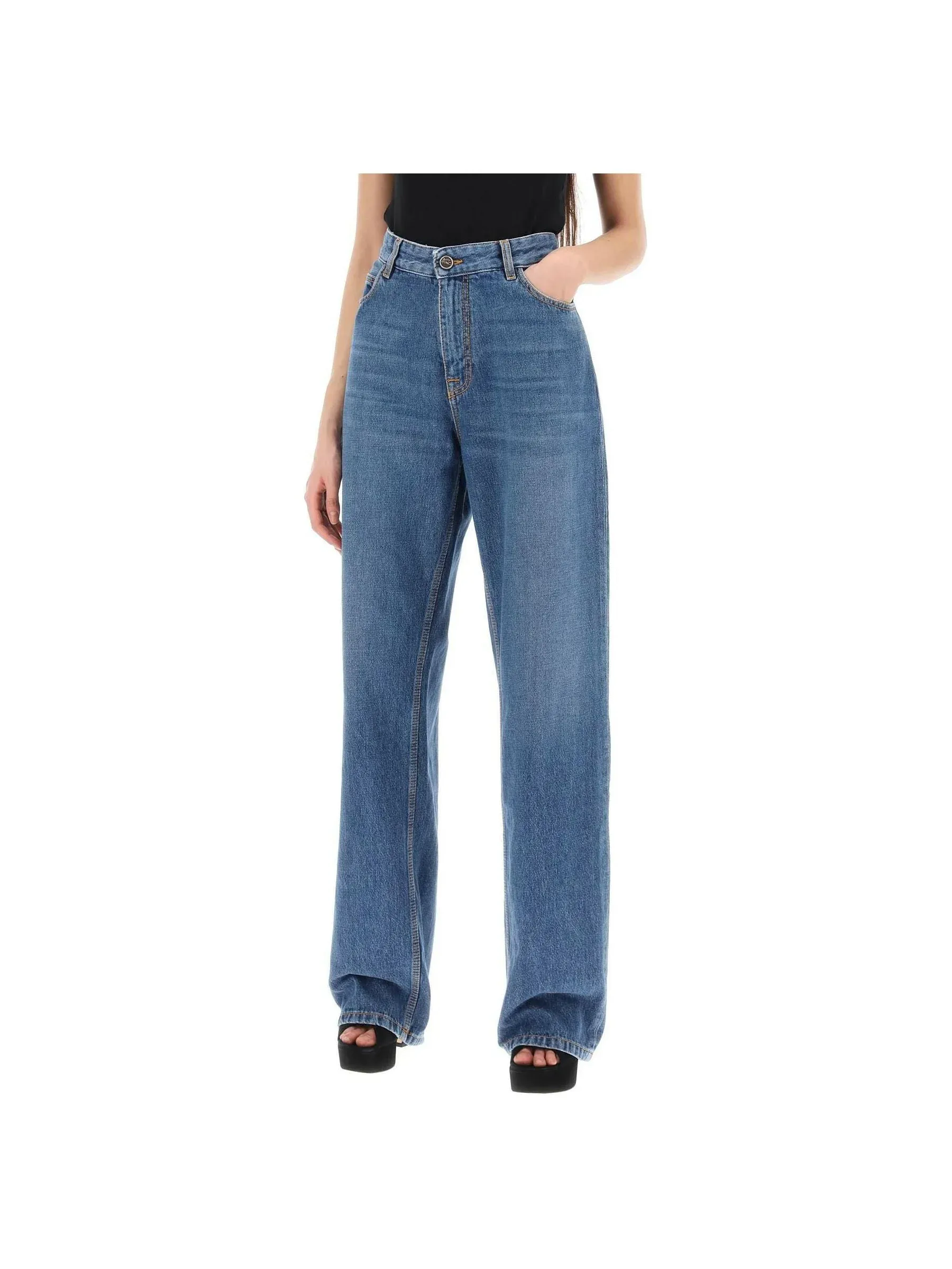 Baggy High-Waisted Jeans