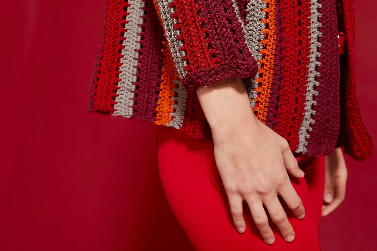 Barcelona Striped Cardigan (Crochet)