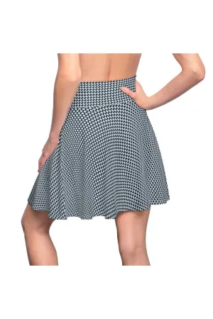 Blue Corduroy Women's Skater Skirt
