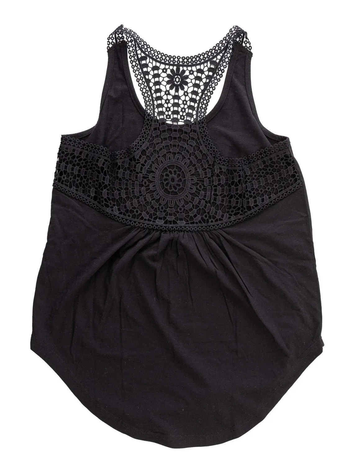 Boston Bruins Ladies "Distressed" Lace Flowy Tank Top