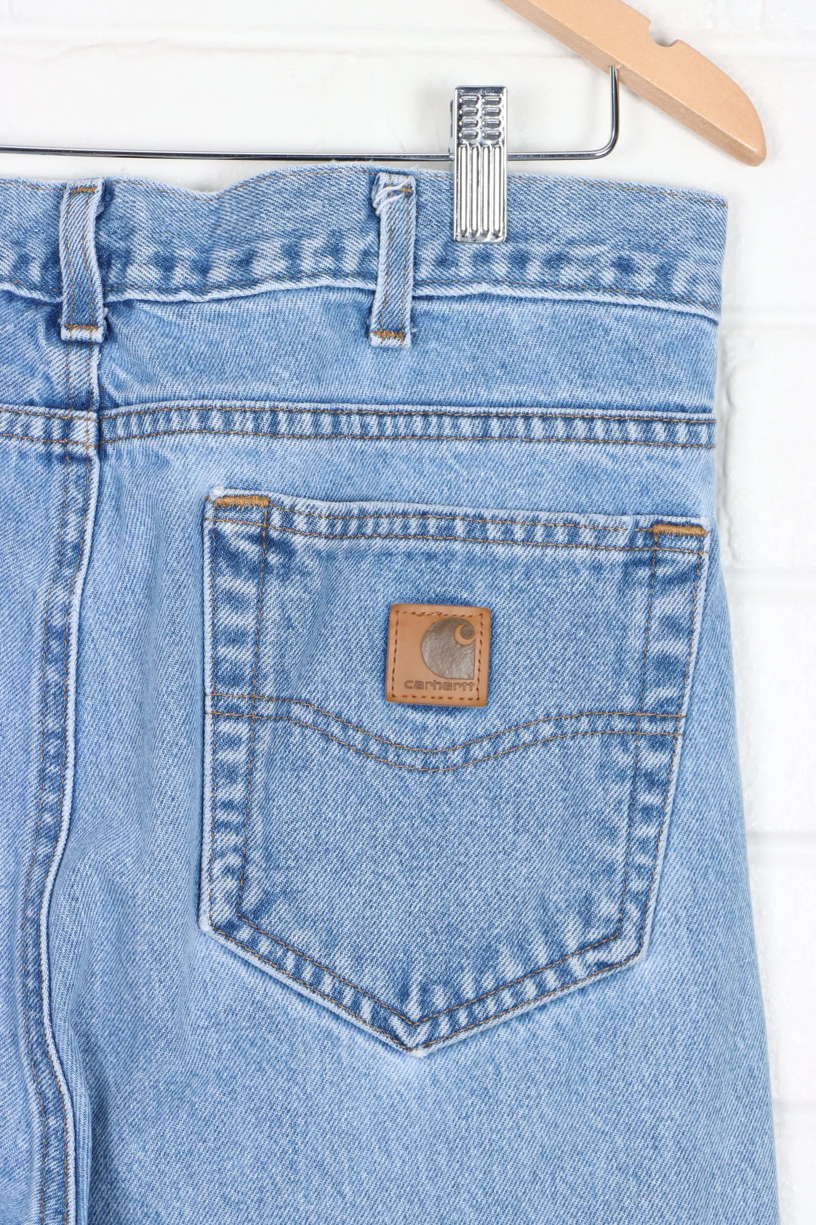 CARHARTT Light Blue High Waisted Jeans (33x34)