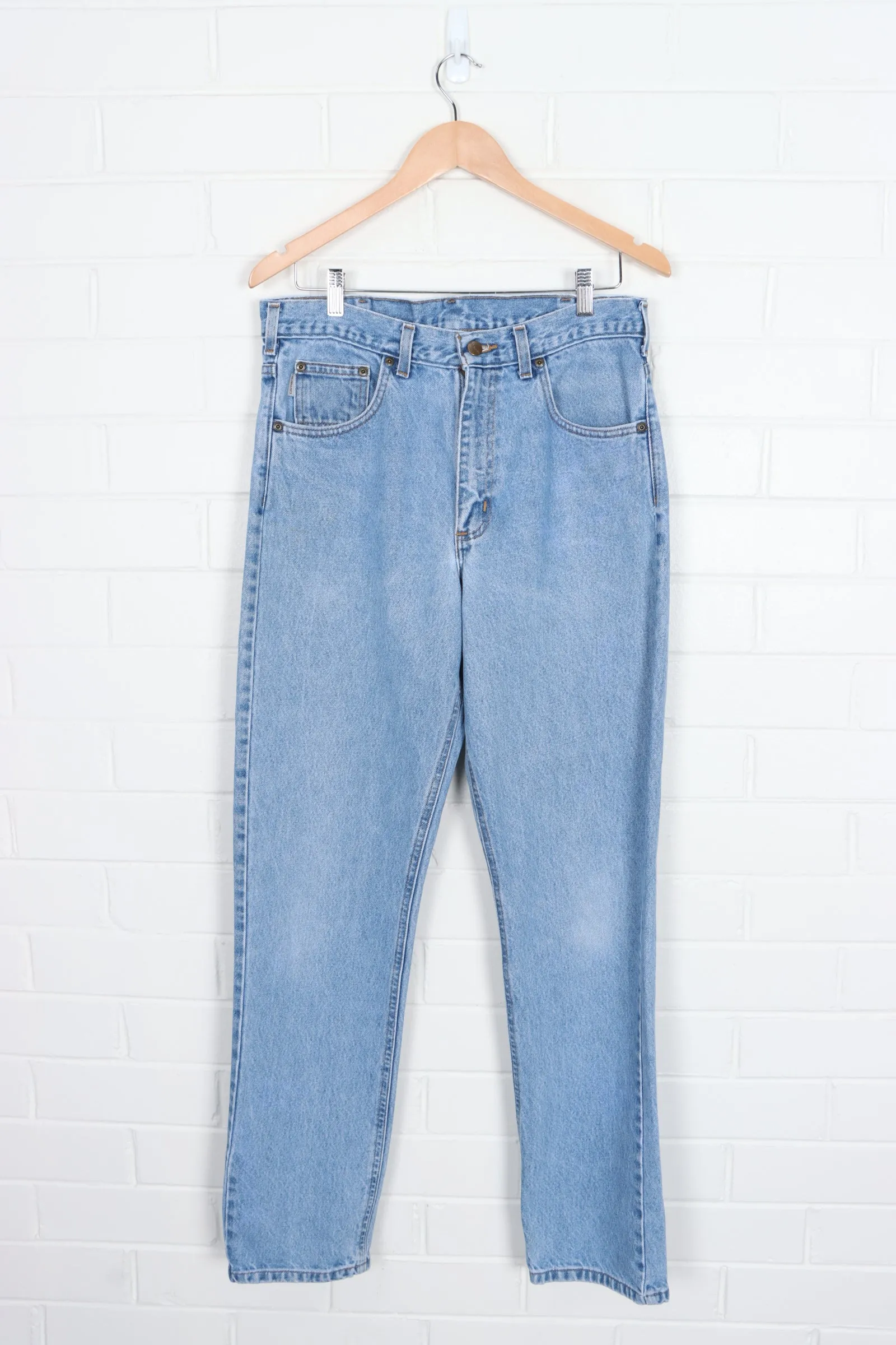 CARHARTT Light Blue High Waisted Jeans (33x34)