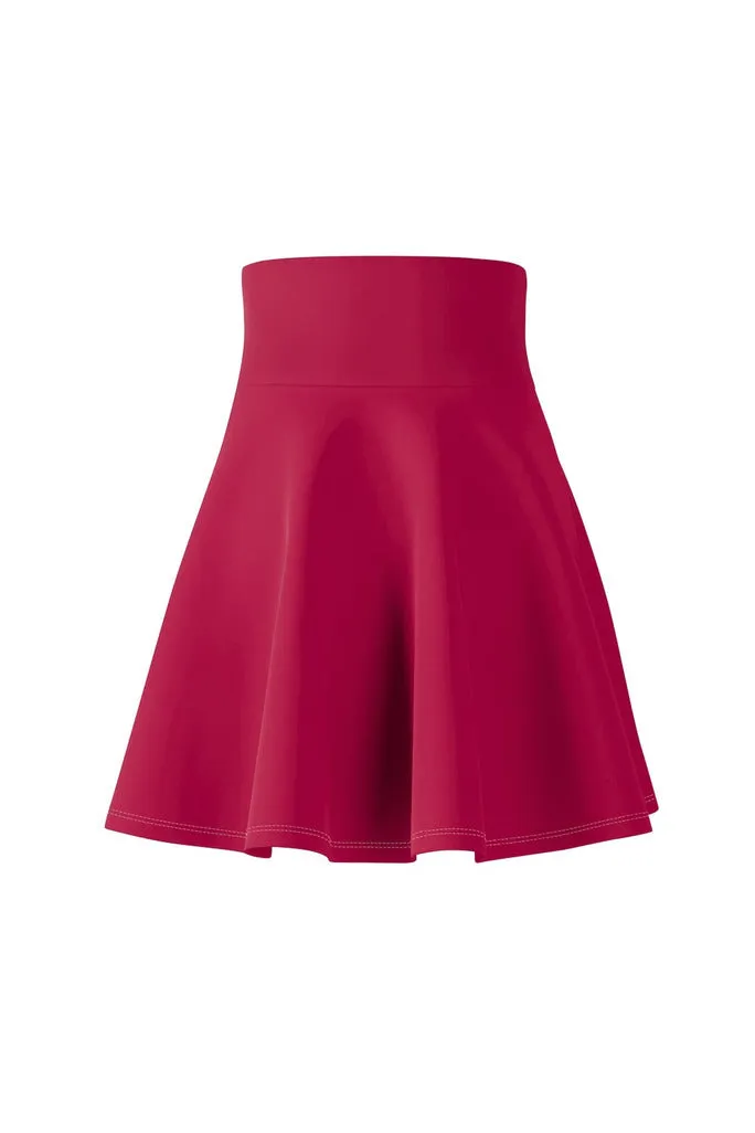 Coral Red Women's Skater Skirt