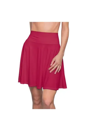 Coral Red Women's Skater Skirt