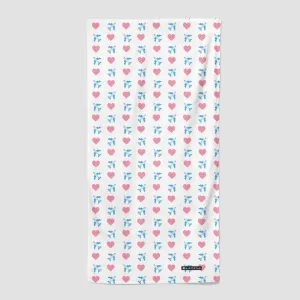 Emoji Heart Plane - Beach Towel