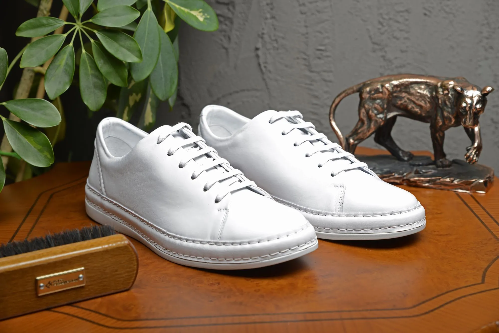 FOOT FEDERATION DERBY MENS SNEAKER POWDER WHITE