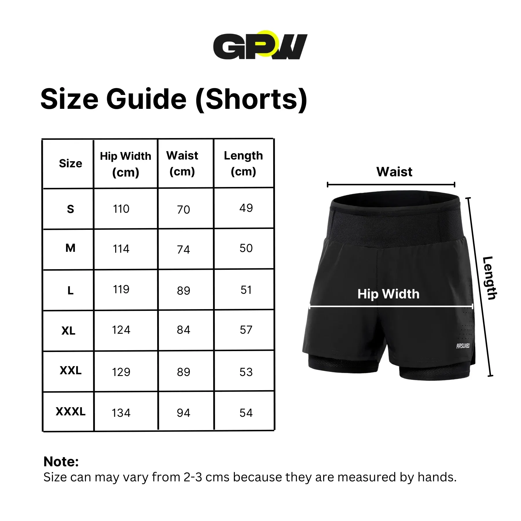 GPW Summer Shorts - Lightweight Athletic Gym Shorts for Men