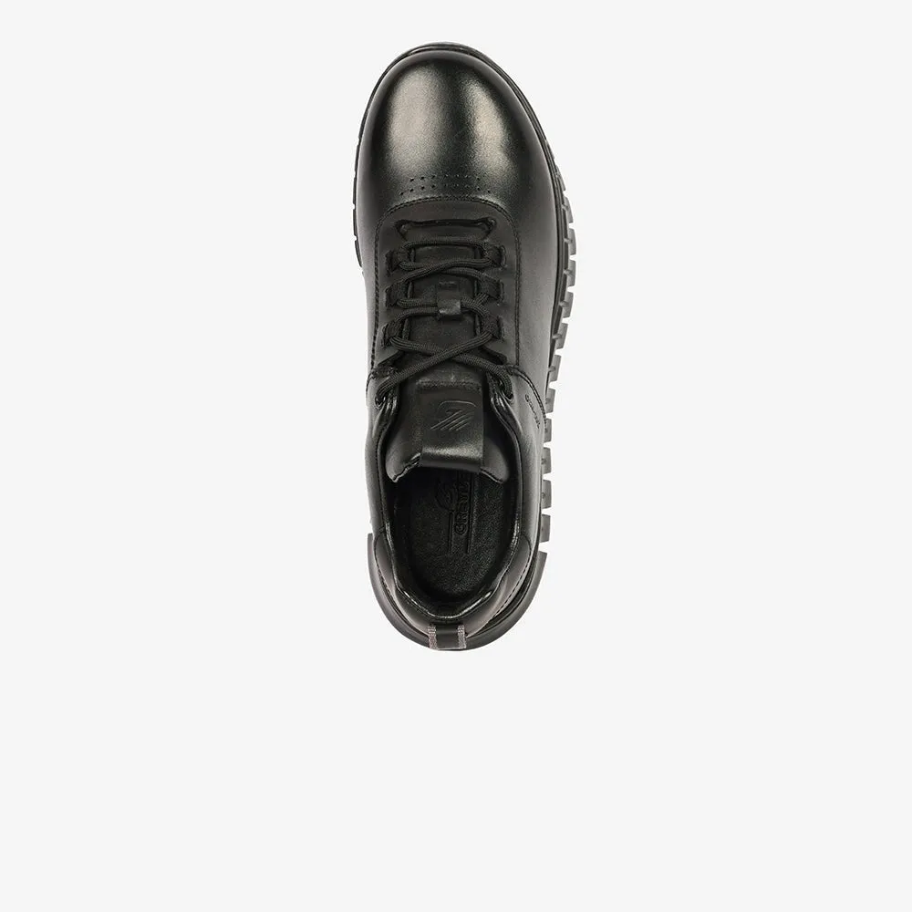 Greyder Men's Casual Leather Sneakers In Black