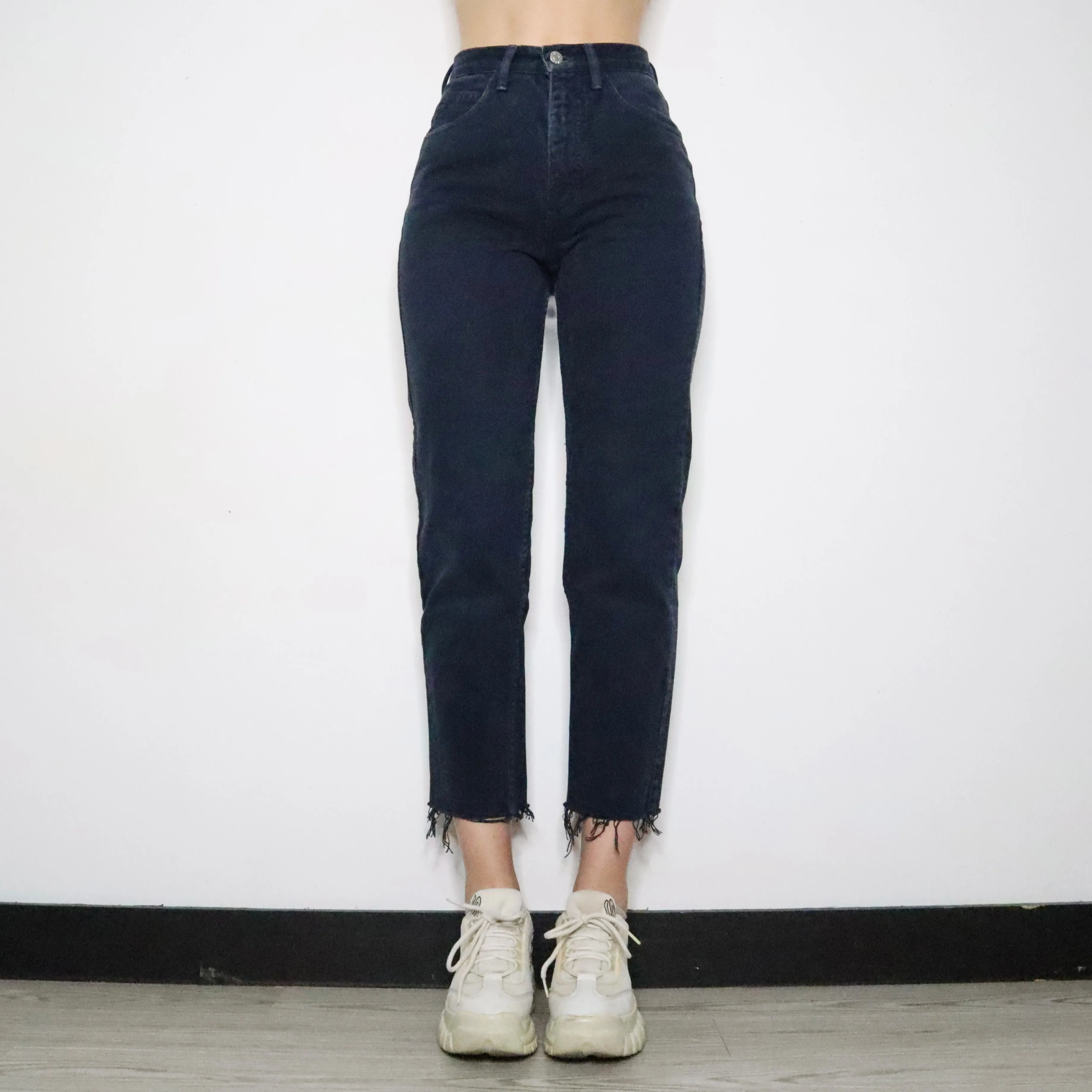 Guess Navy High Waisted Jeans (Small)