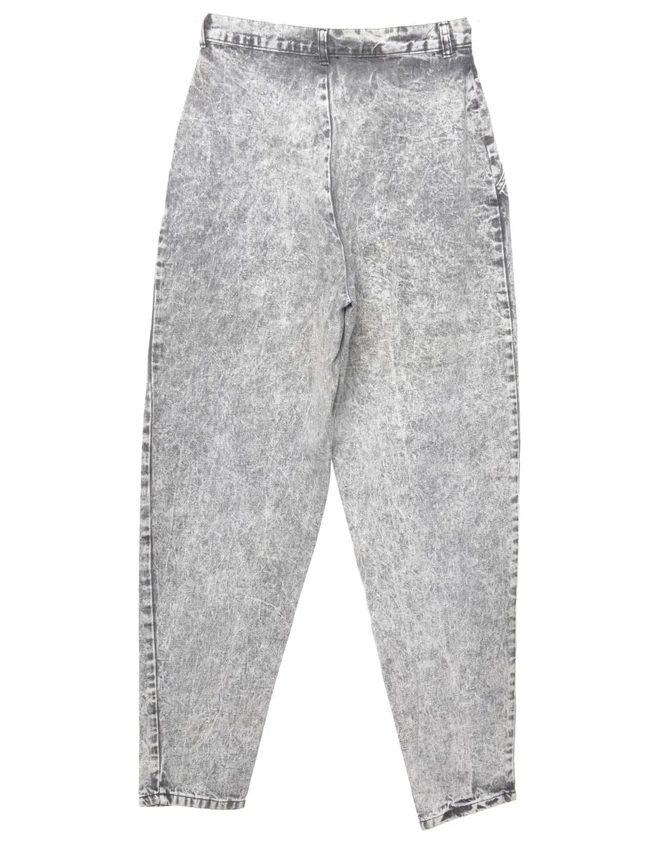 High Waist Tapered Jeans - W26 L31