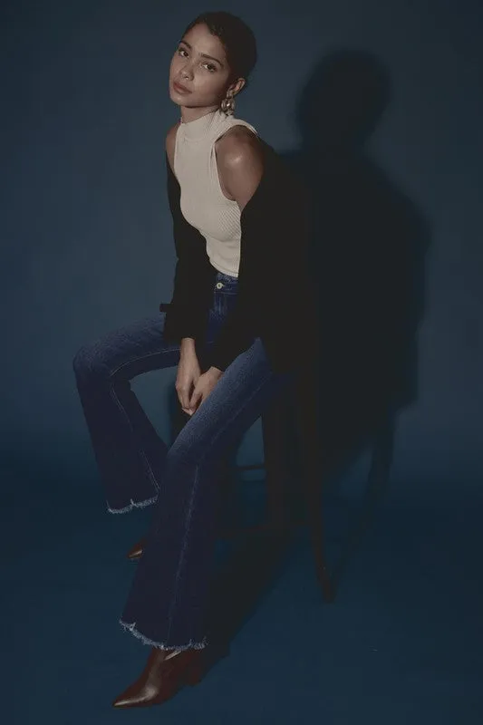 Kancan Dark High Rise Cigarette Jeans