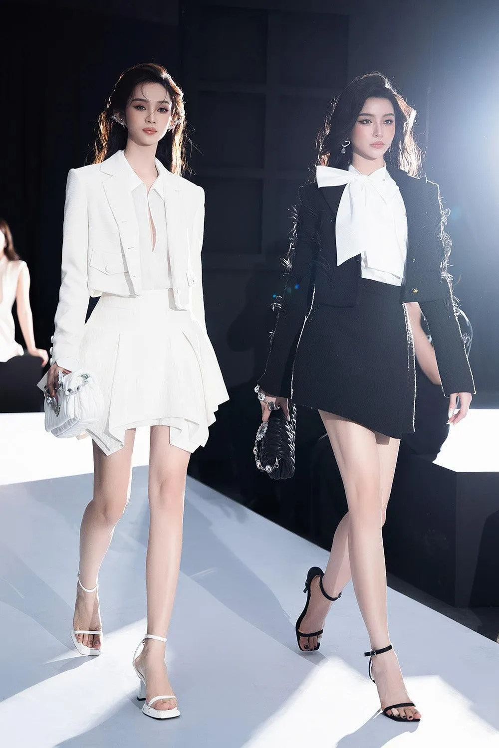 Lauder Wrap High Waist Tweed Mini Skirt