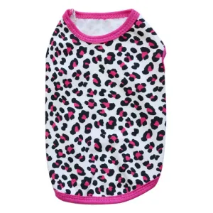 Leopard Print Summer Breathable Cotton Puppy Shirt