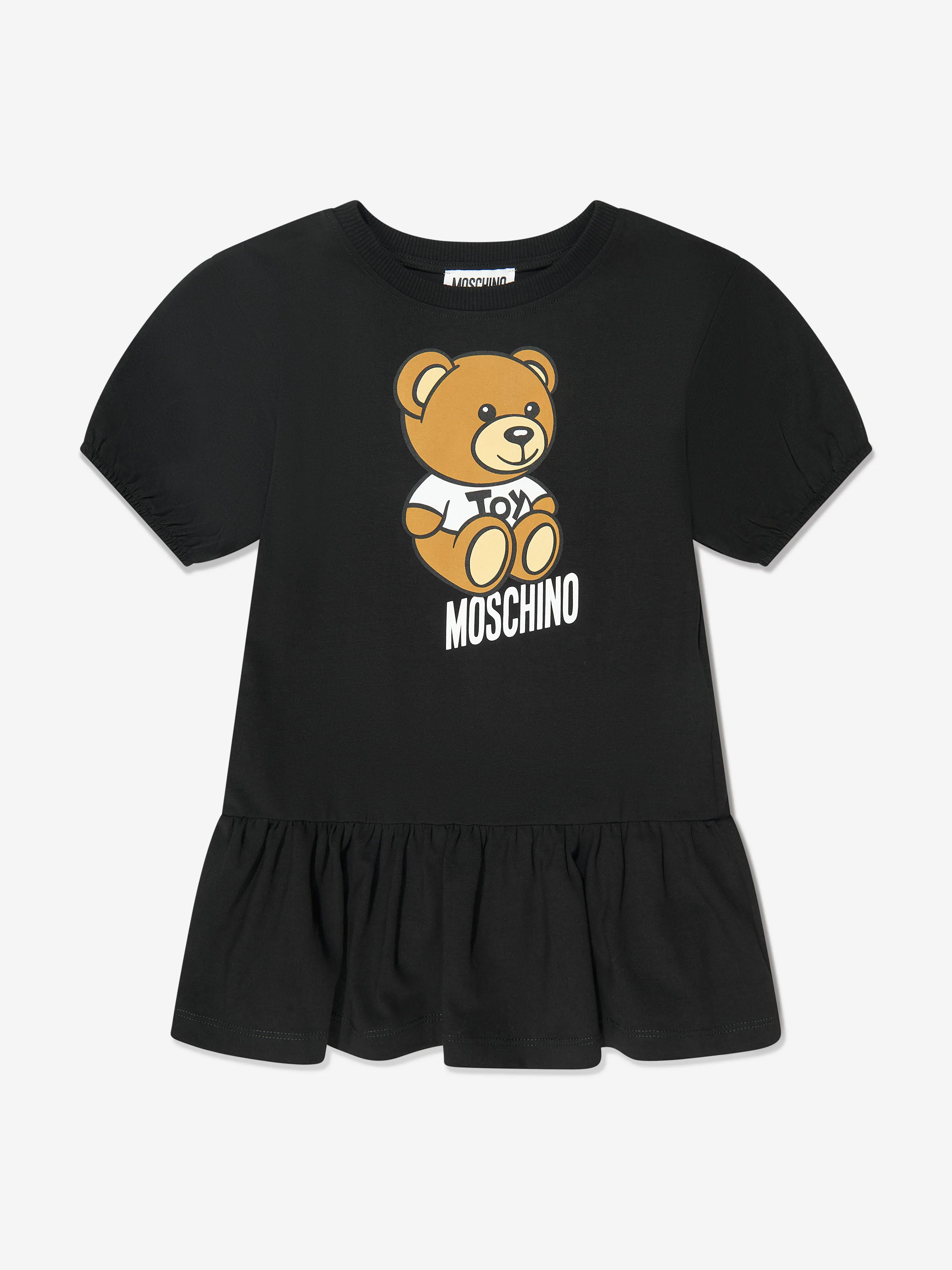 Moschino Girls T-Shirt Skater Dress in Black