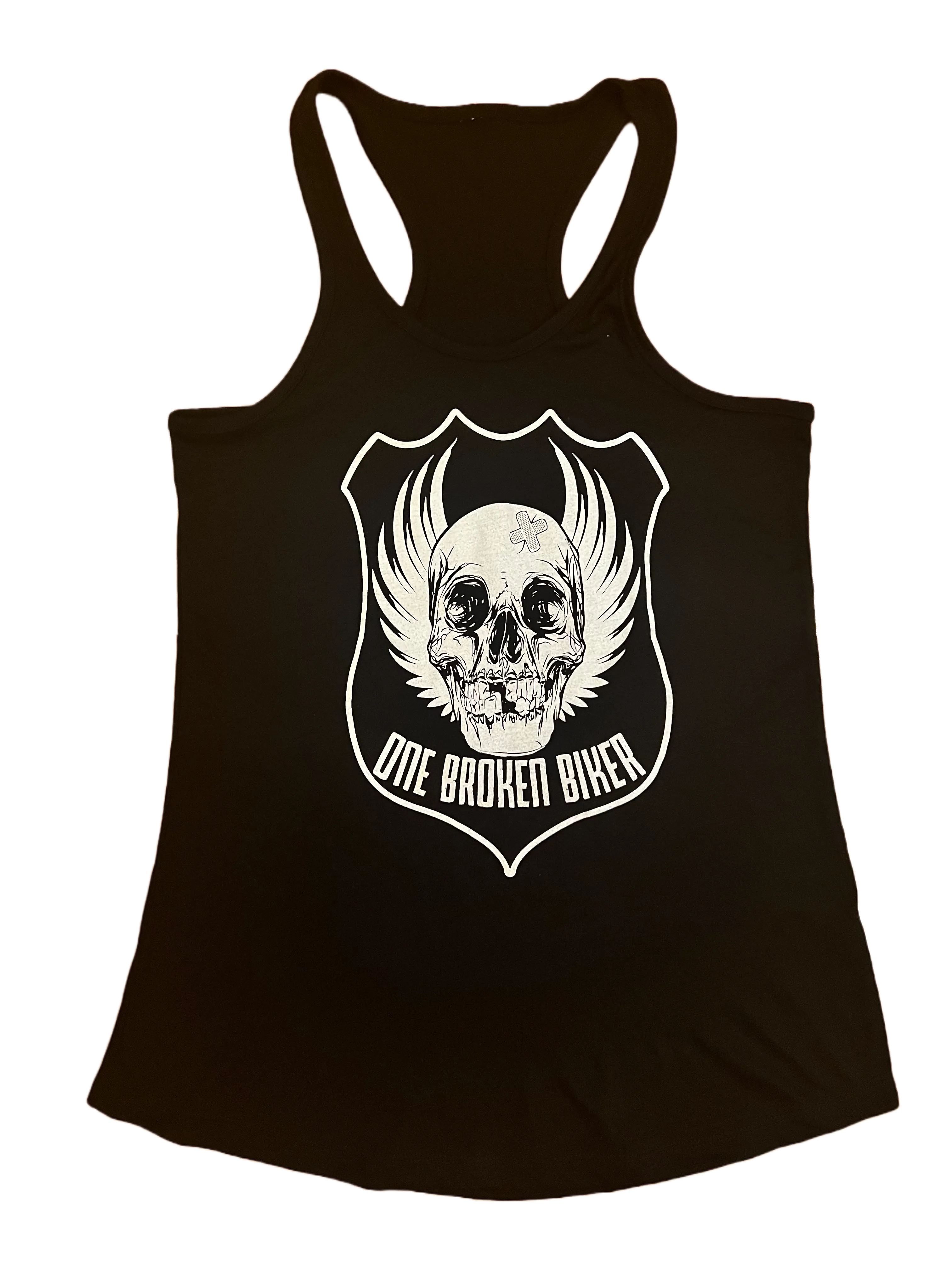 One Broken Biker Ladies Tank Top