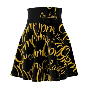 Opm op lady black Women's Skater Skirt
