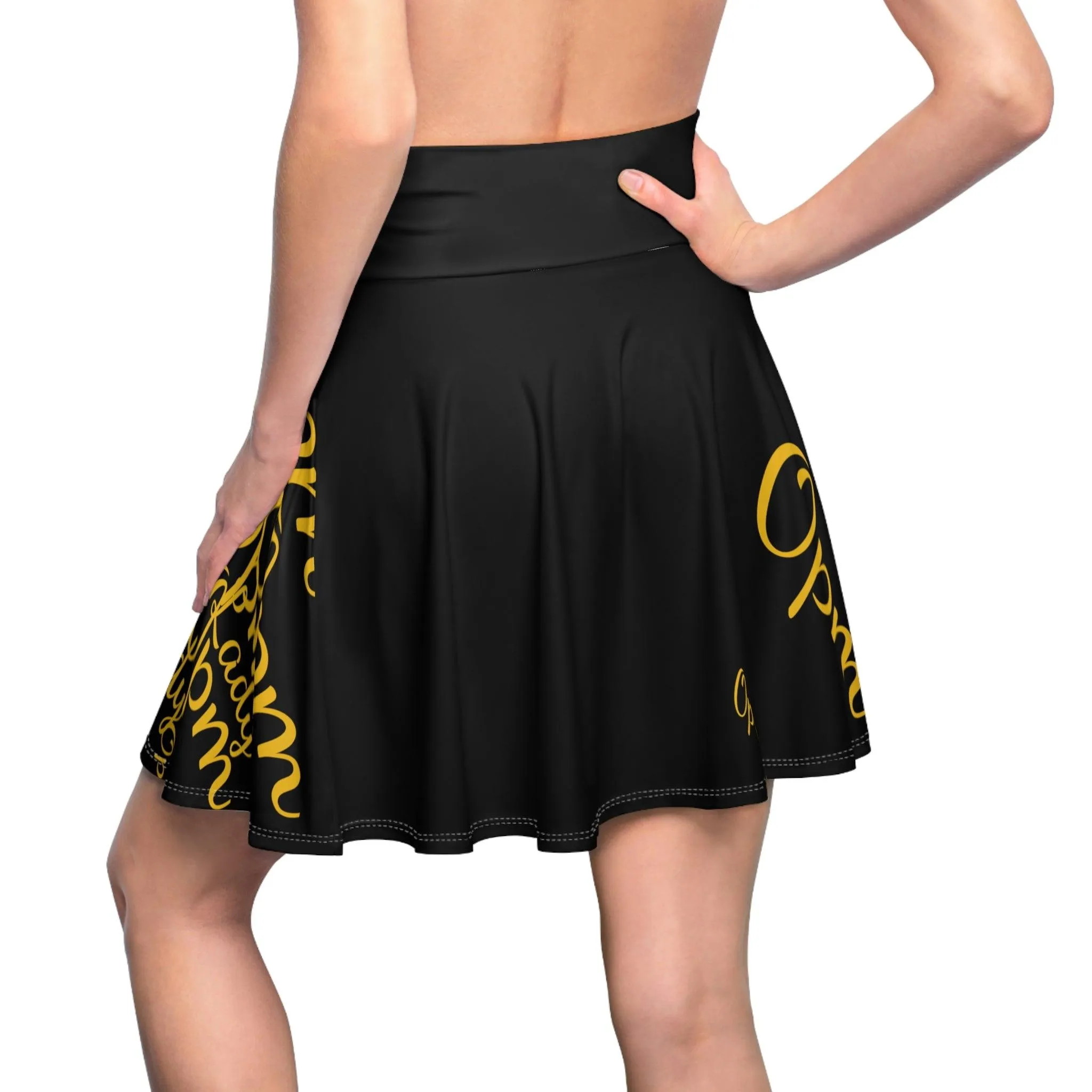 Opm op lady black Women's Skater Skirt