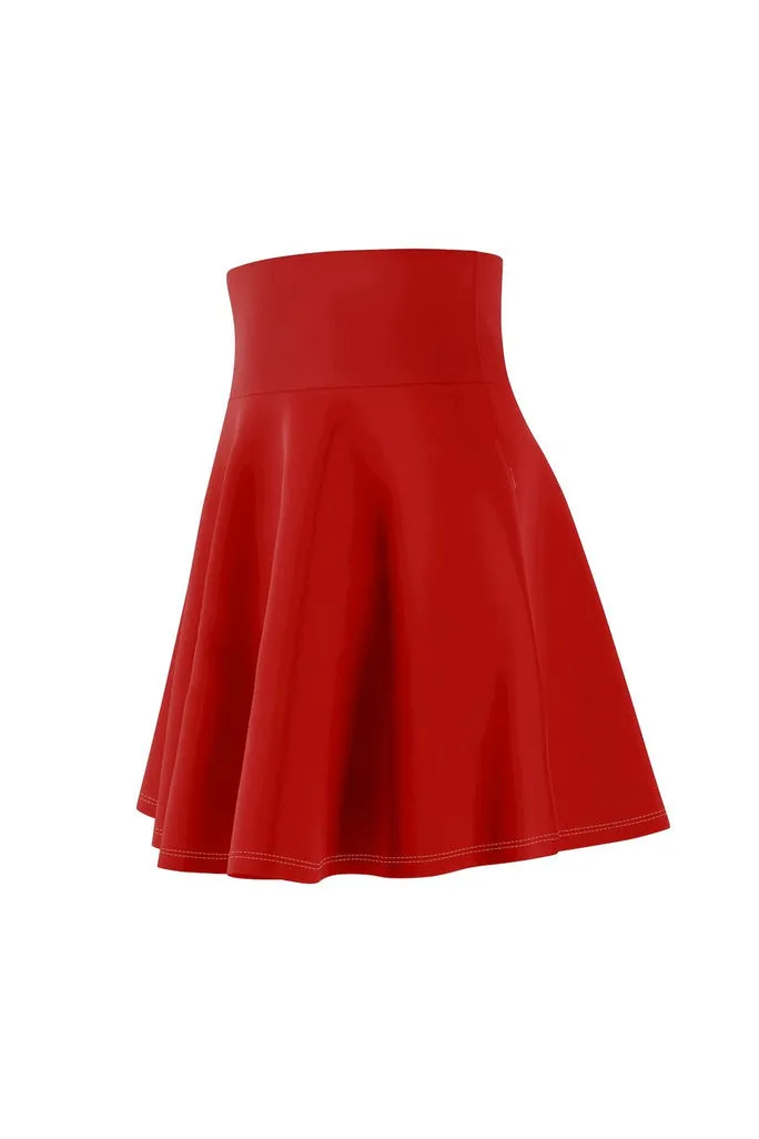 Pan African Red Women's Skater Skirt