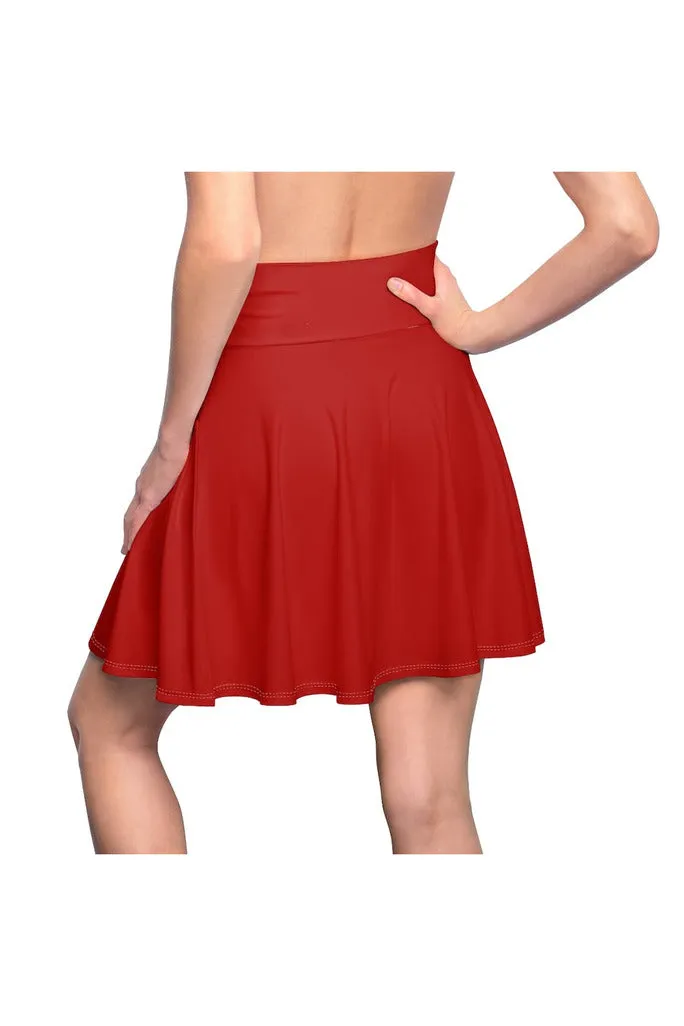 Pan African Red Women's Skater Skirt