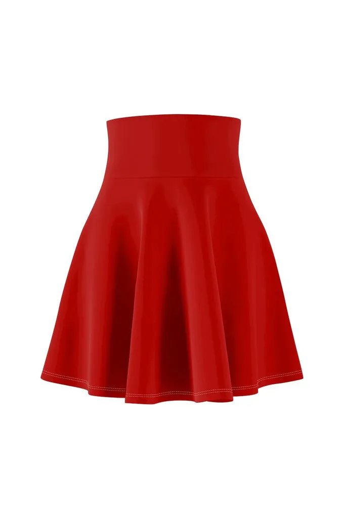 Pan African Red Women's Skater Skirt