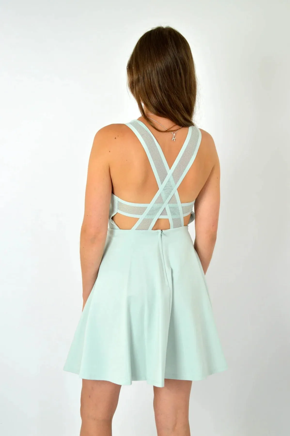 Pinafore Strappy Skater Dress