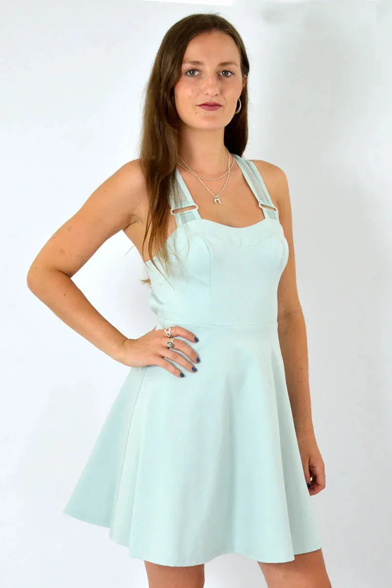 Pinafore Strappy Skater Dress
