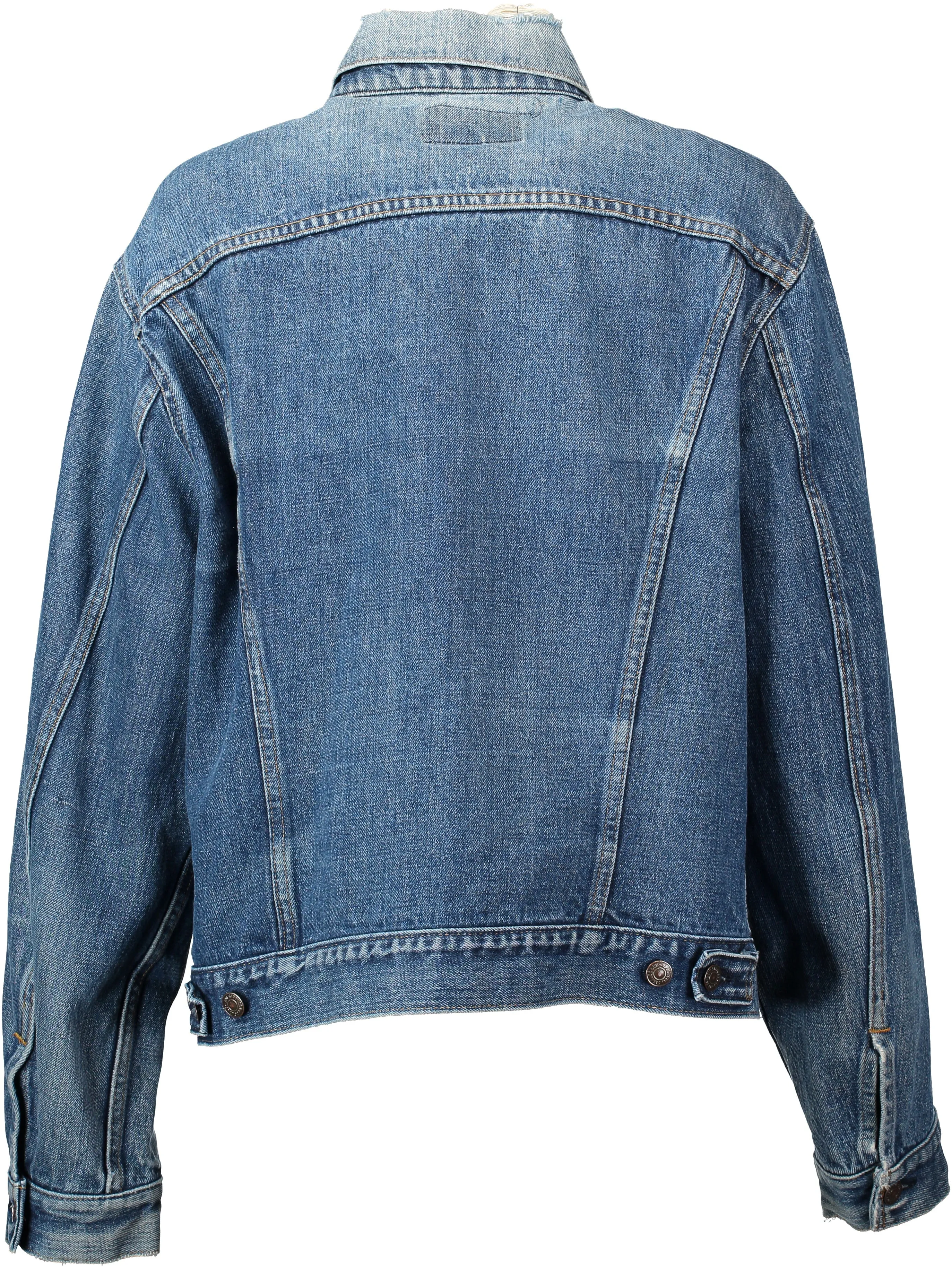 "LuLu" 'Hopeless Romantic' printed Vintage Denim Jacket