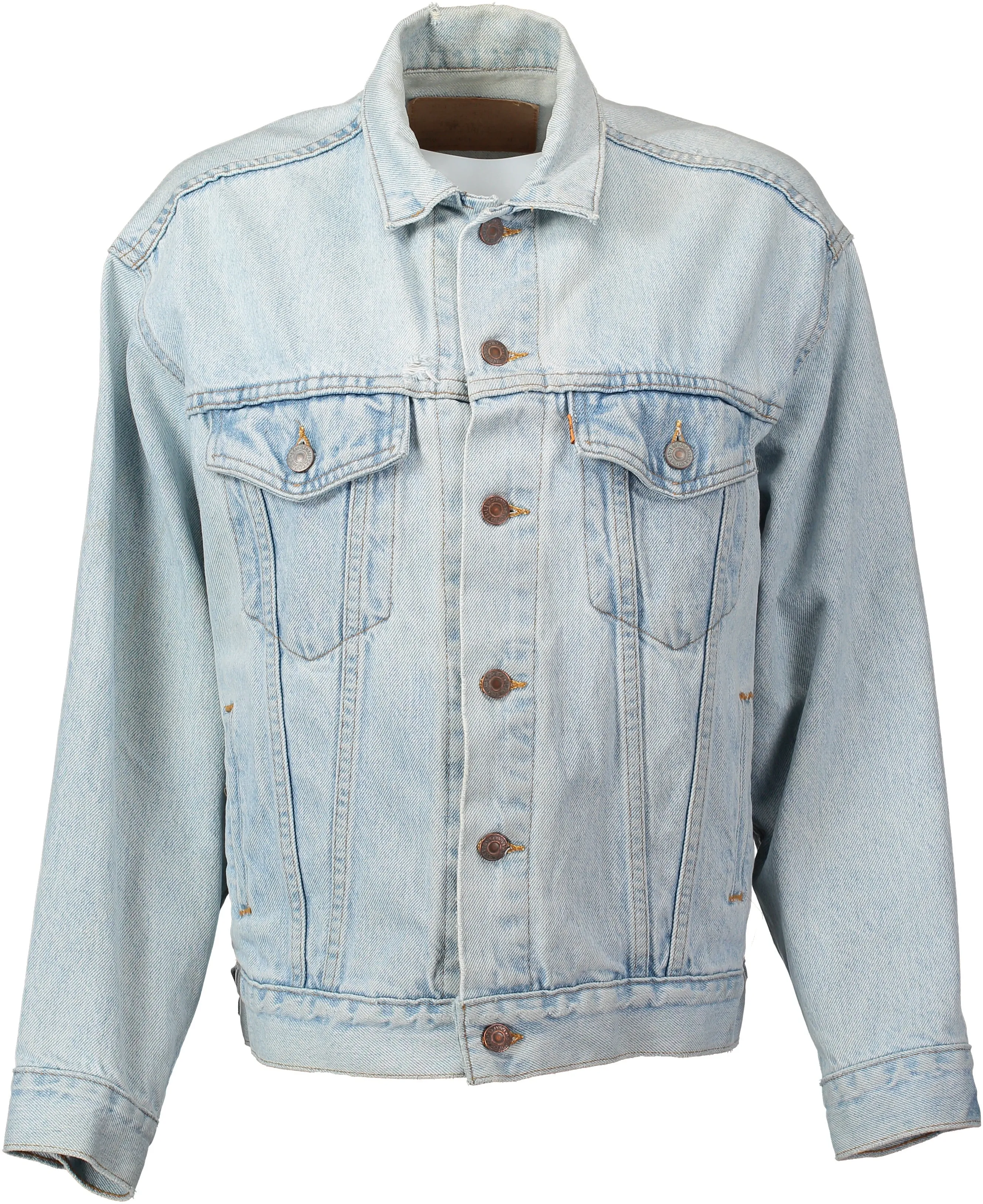 "Scarlet" 'Hopeless Romantic' Hand painted vintage Denim Jacket