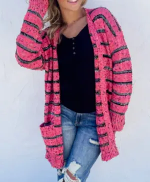 Rose Cozy Cardigan