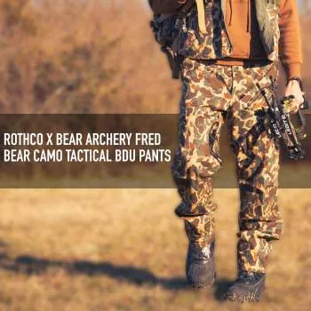 Rothco X Bear Archery Fred Bear Camo Tactical BDU Pants / Bear Archery