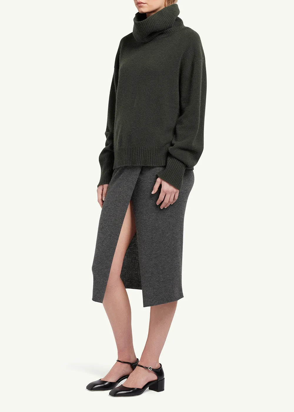 Sari Wrap Knit Skirt