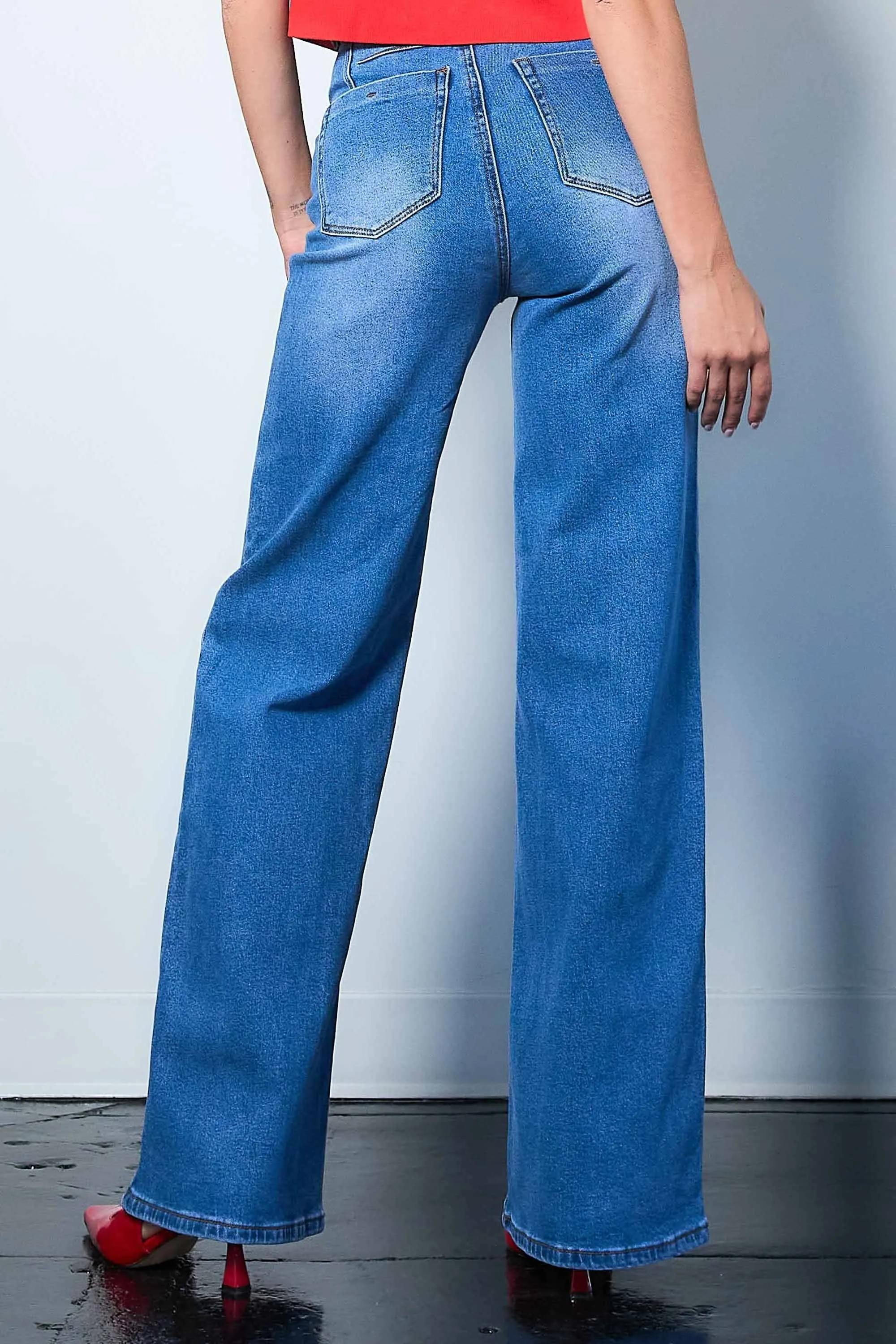 She's The Boss Wide Leg Jeans