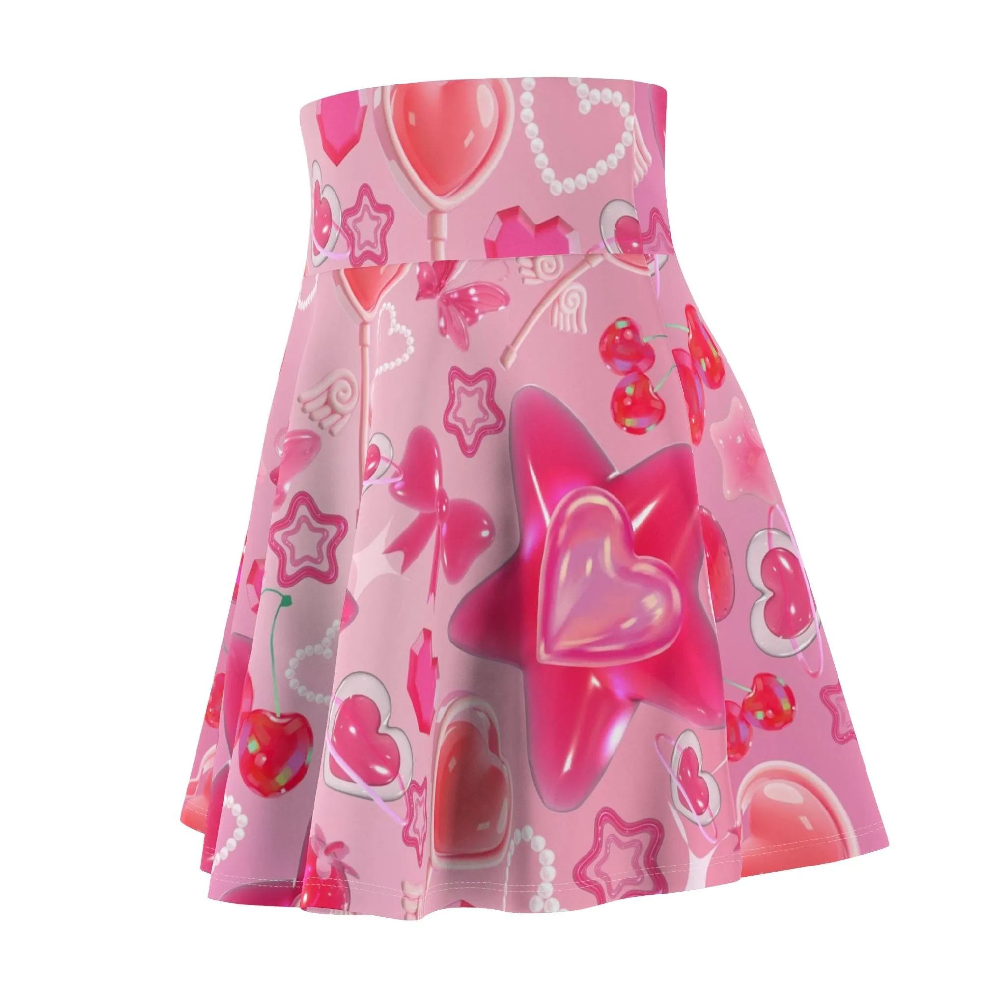 Skater Skirt: Magical Pink Print