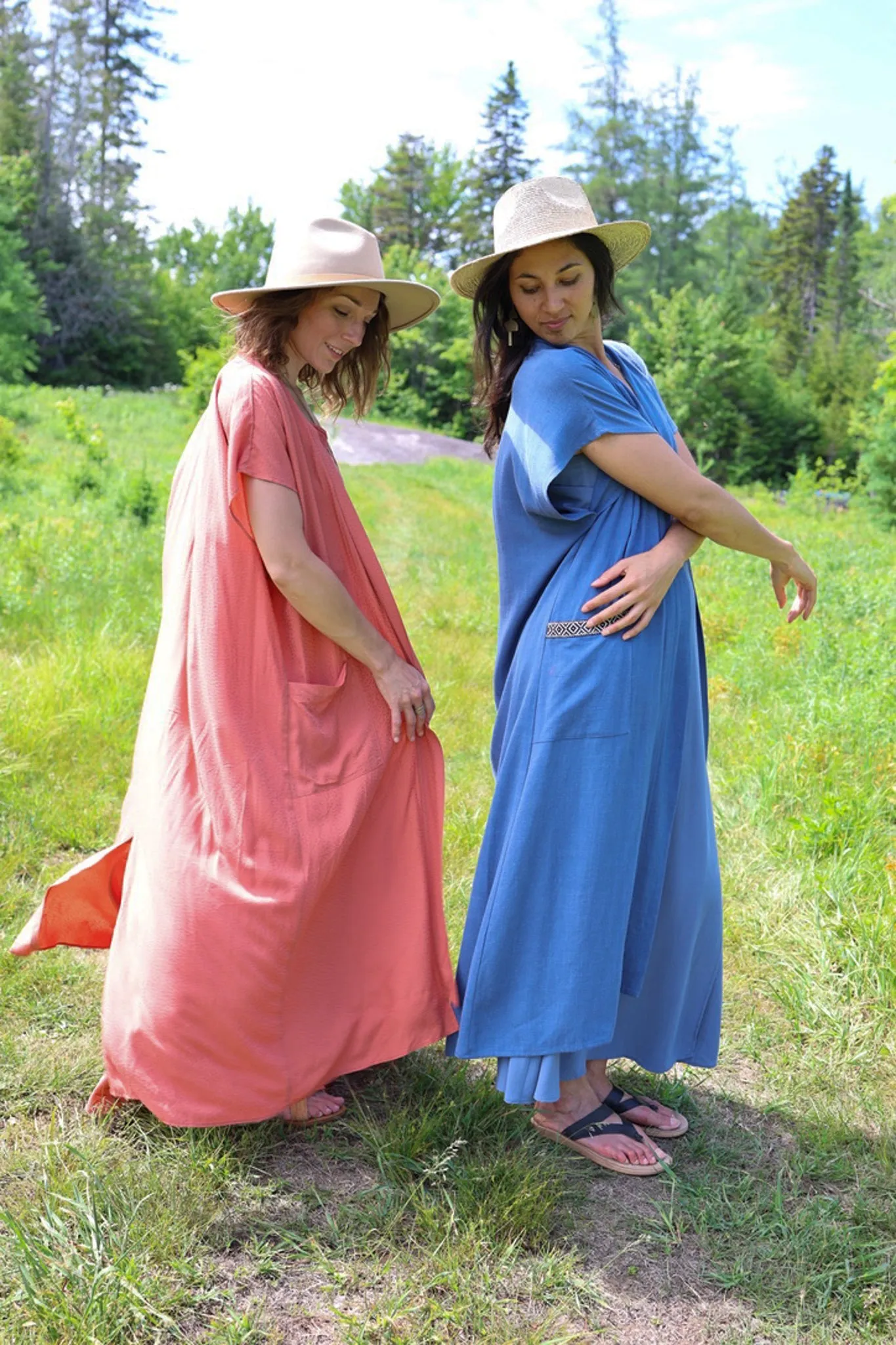 Sufi Wrap Skirt - Dusty Blue