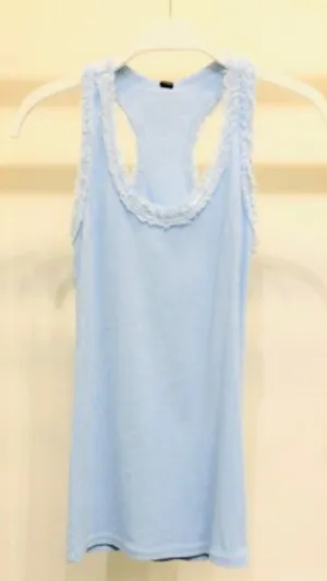 Venti6 Rib Tank Top - Sky Blue