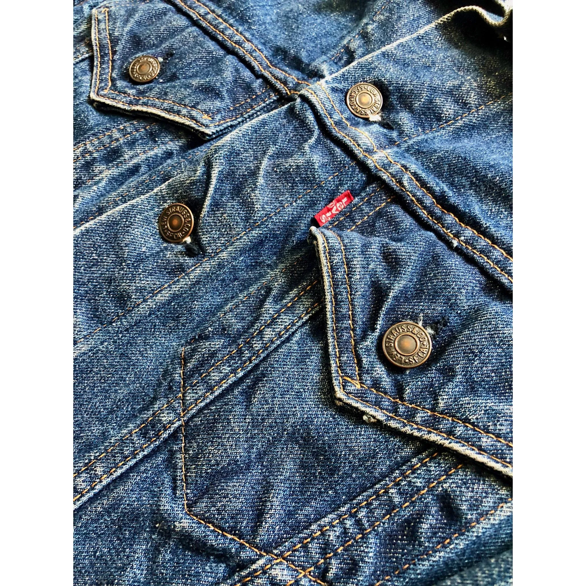 Vintage 1970's Levi's 70505 Denim Jacket Small
