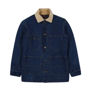 Vintage Corduroy Collar Denim Trucker Jacket