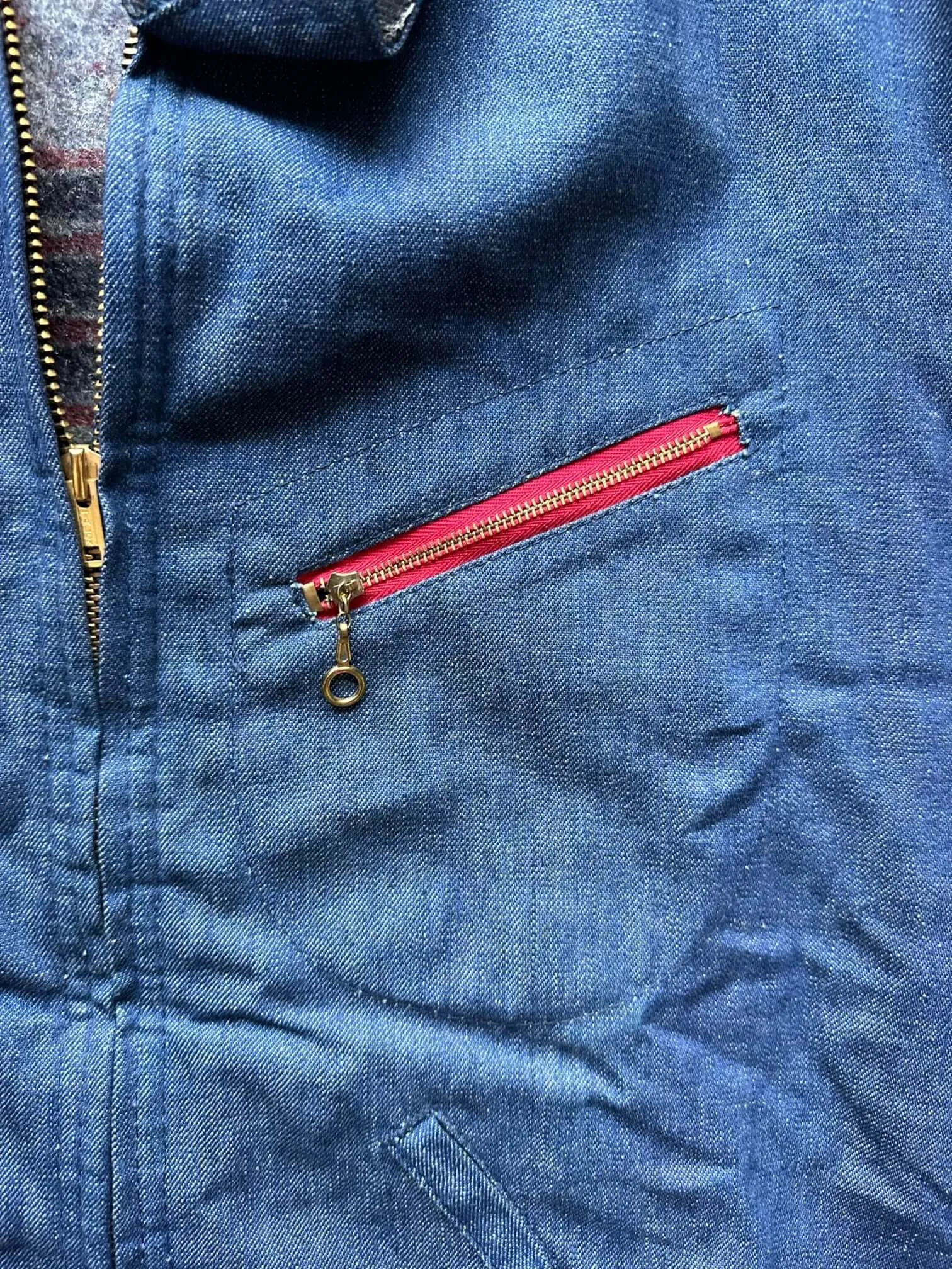 Vintage DeeCee Blanket Lined Denim Jacket SZ 50