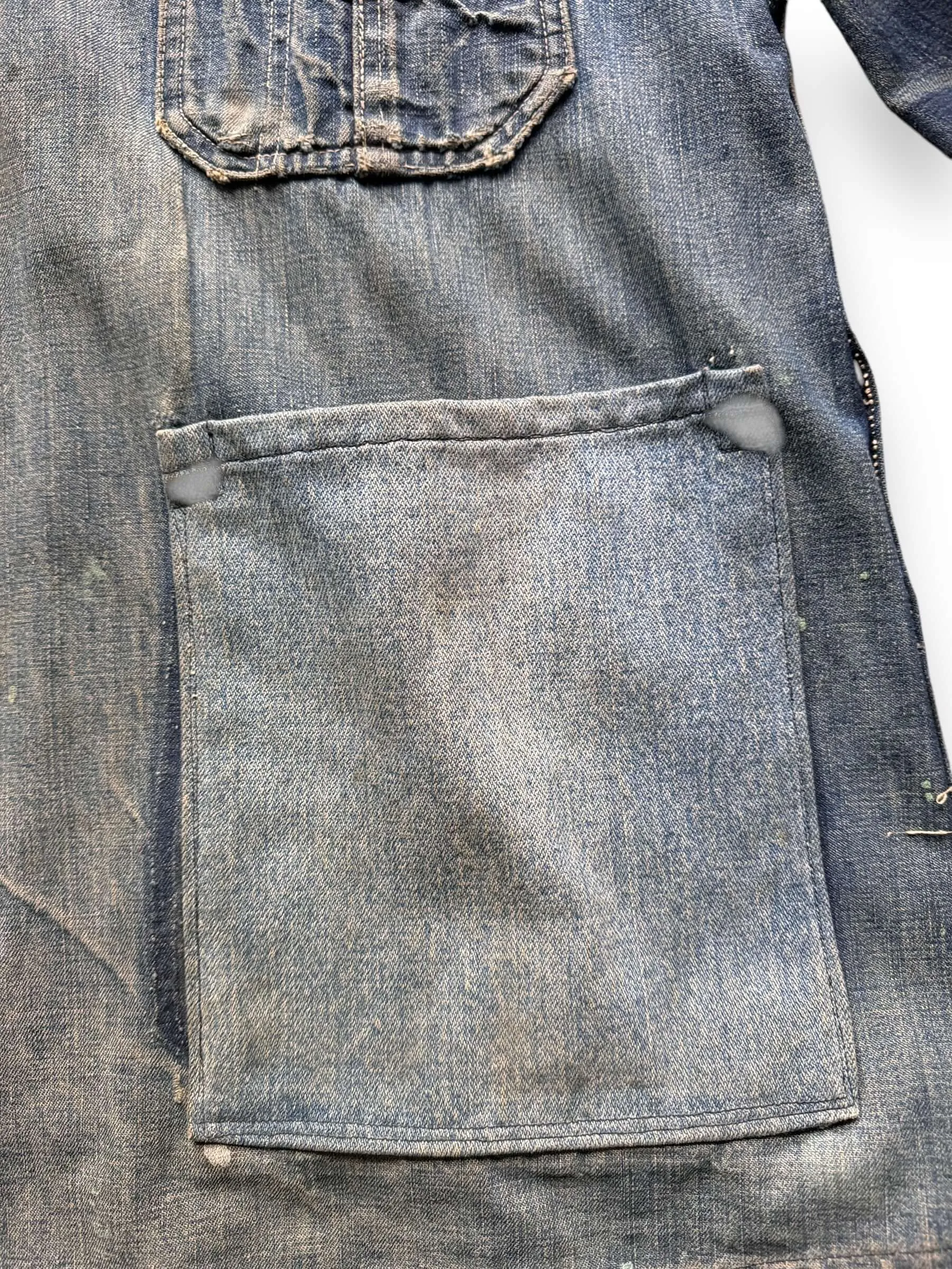 Vintage Hercules Denim Chore Coat w/ Added Pockets SZ XL