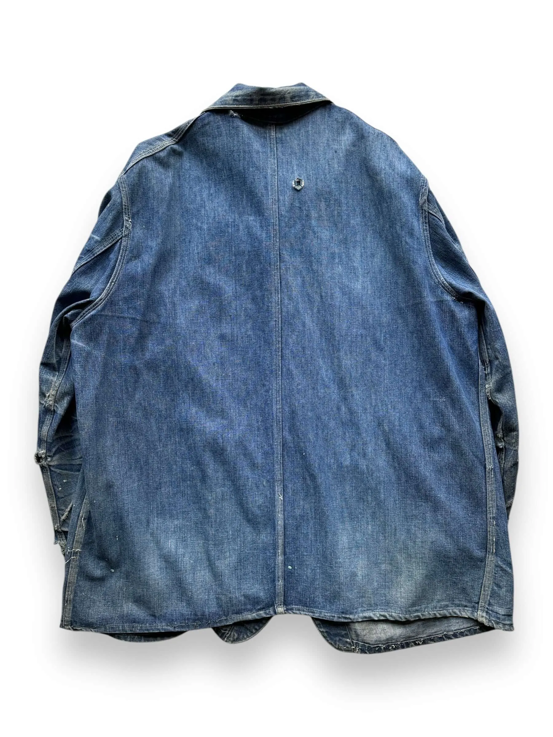 Vintage Hercules Denim Chore Coat w/ Added Pockets SZ XL