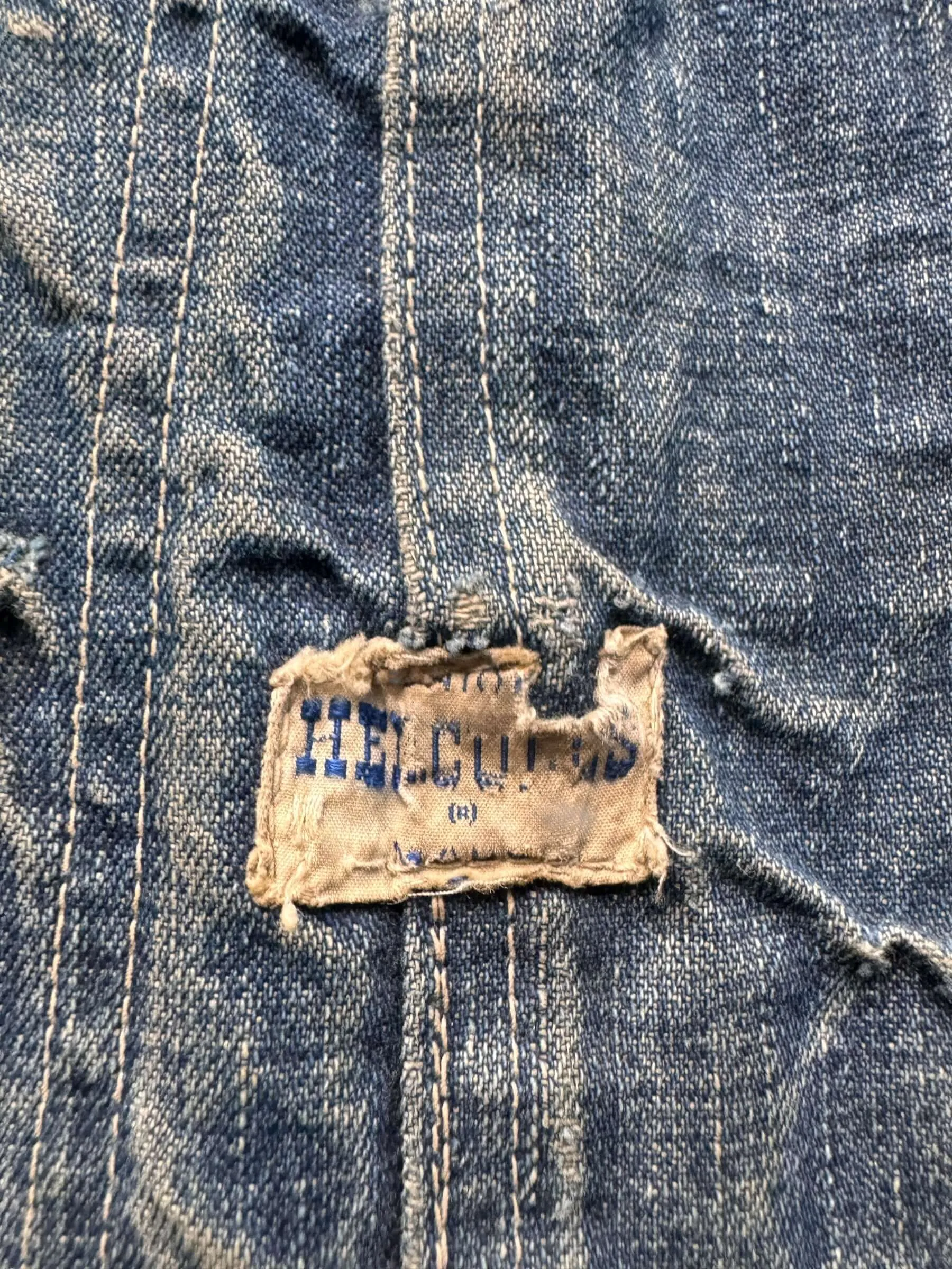 Vintage Hercules Denim Chore Coat w/ Added Pockets SZ XL