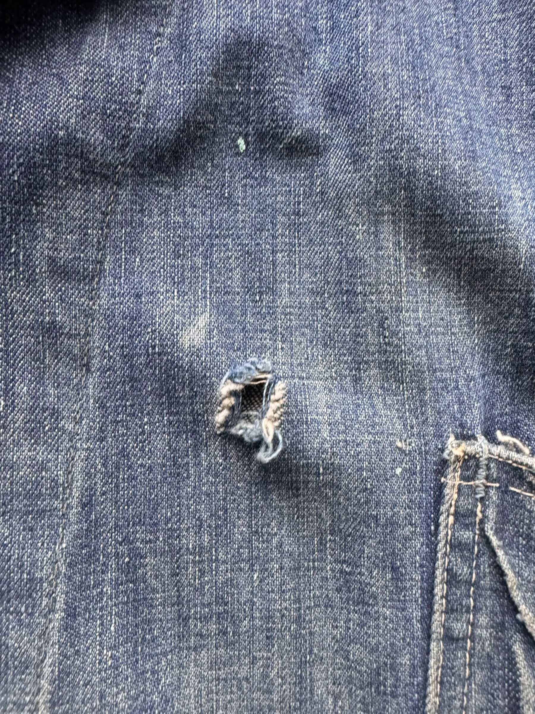 Vintage Hercules Denim Chore Coat w/ Added Pockets SZ XL