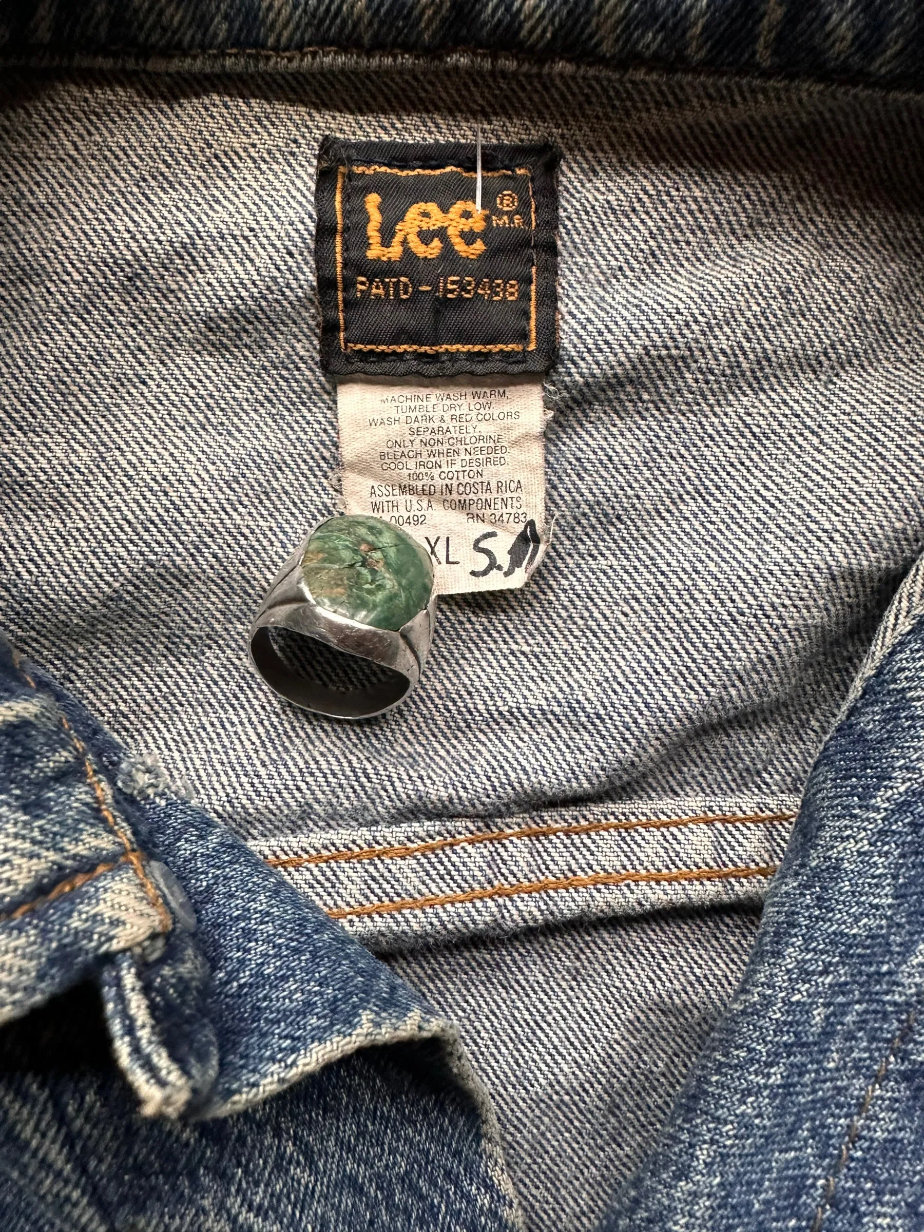 Vintage Lee 101-J Denim Jacket SZ XL | Vintage Denim Workwear Seattle | Seattle Vintage Denim